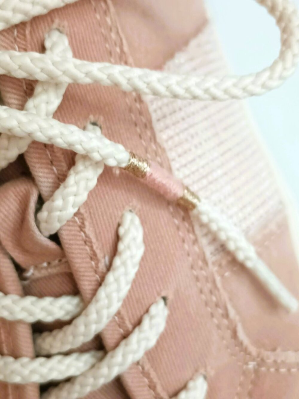 Blowfish Canvas Slip On Mules 8.5 Pale Pink Casual Lace-Up Sneakers - Picture 6 of 10